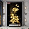 Tranh dán tường 3D hoa giả ngọc BH51521